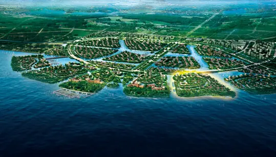 据悉,团泊湖墅是国兴地产深耕天津的点睛之作,项目雄踞团泊之心,周边