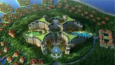 博物馆集群 在海花岛上与植物园商业街形成一道靓丽的风景.