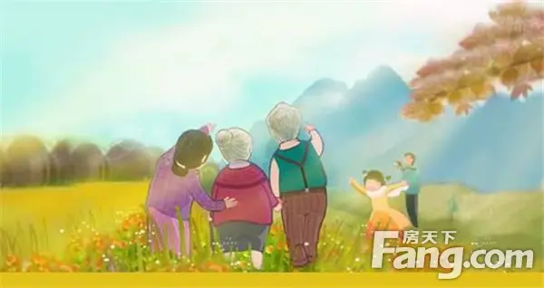 电话里的问候不及相聚的团圆 短暂的相聚不如一家人快乐地生活 陪伴是
