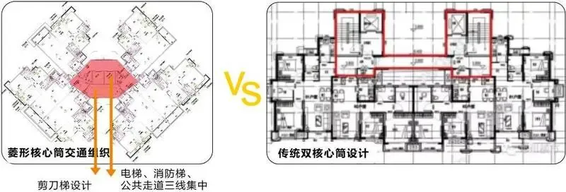 【碧桂园·风华东方】菱形核心筒设计,优化动