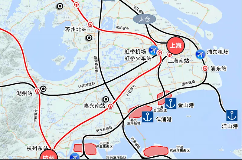 省十三五规划"嘉兴5条地铁线路,其中地铁1号线经火车站,高铁站至海盐