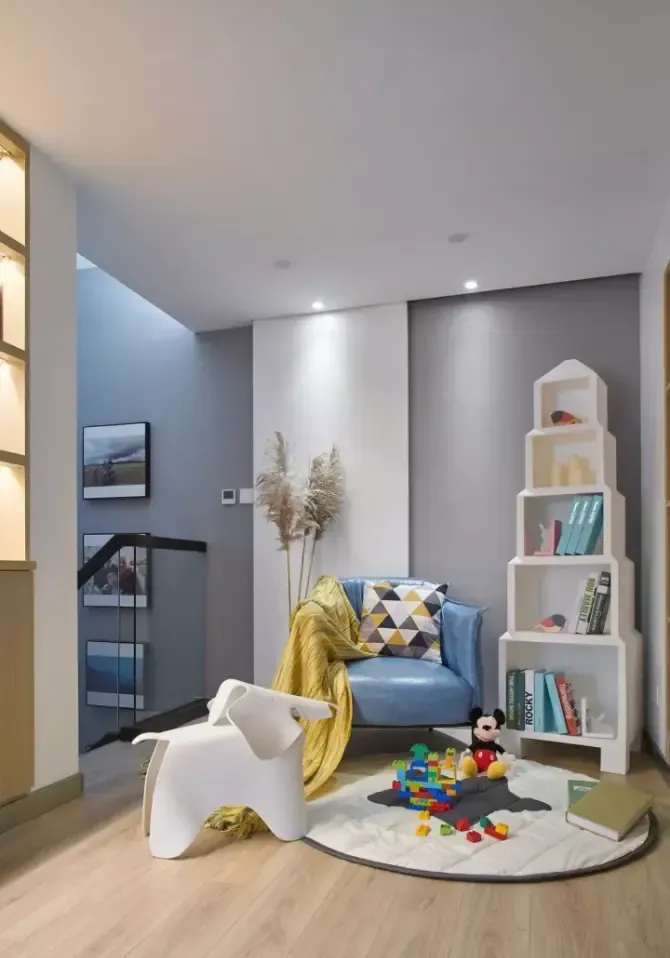 沈阳105平现代简约风复式大宅装修效果图